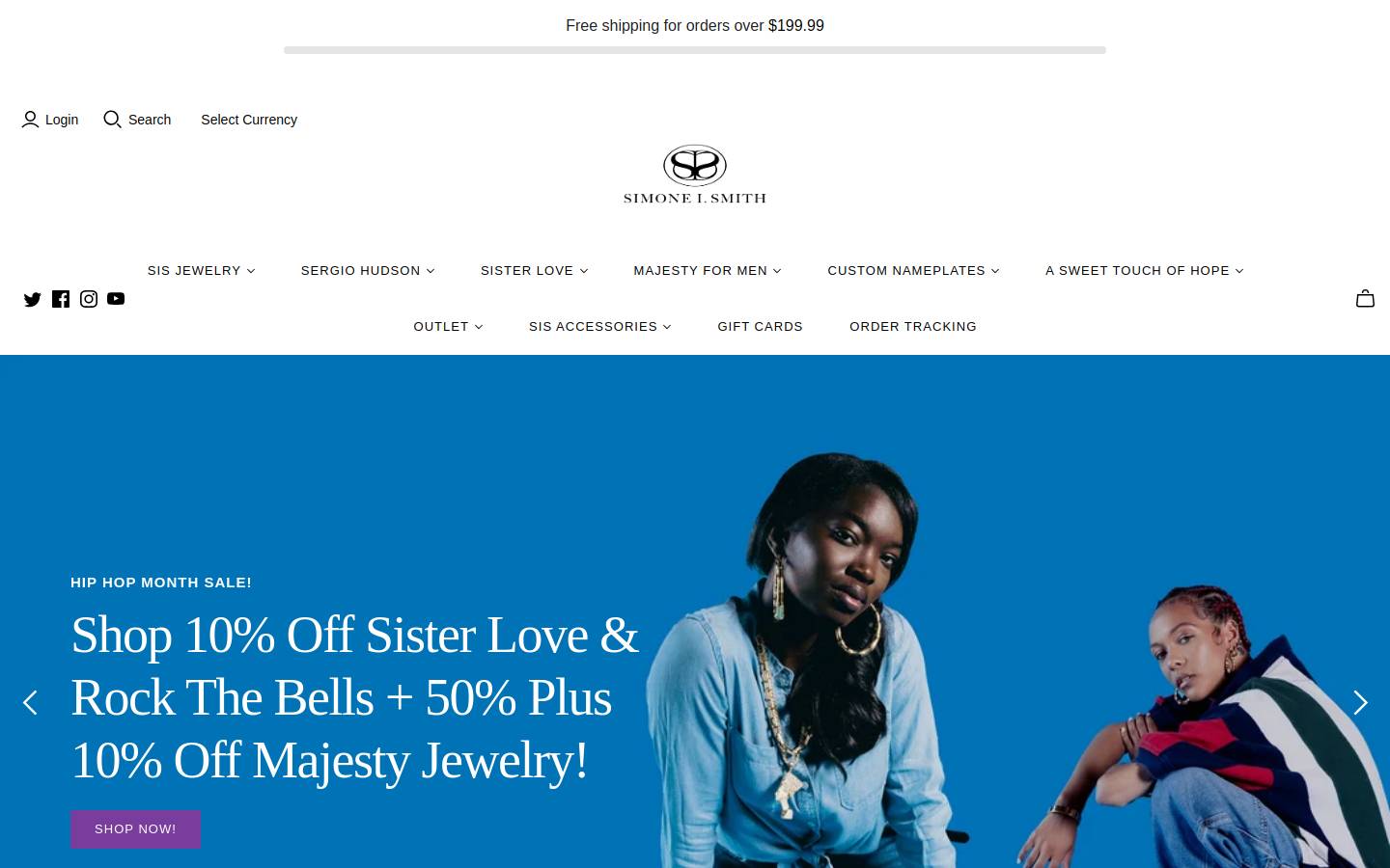 simoneismith.com homepage screenshot