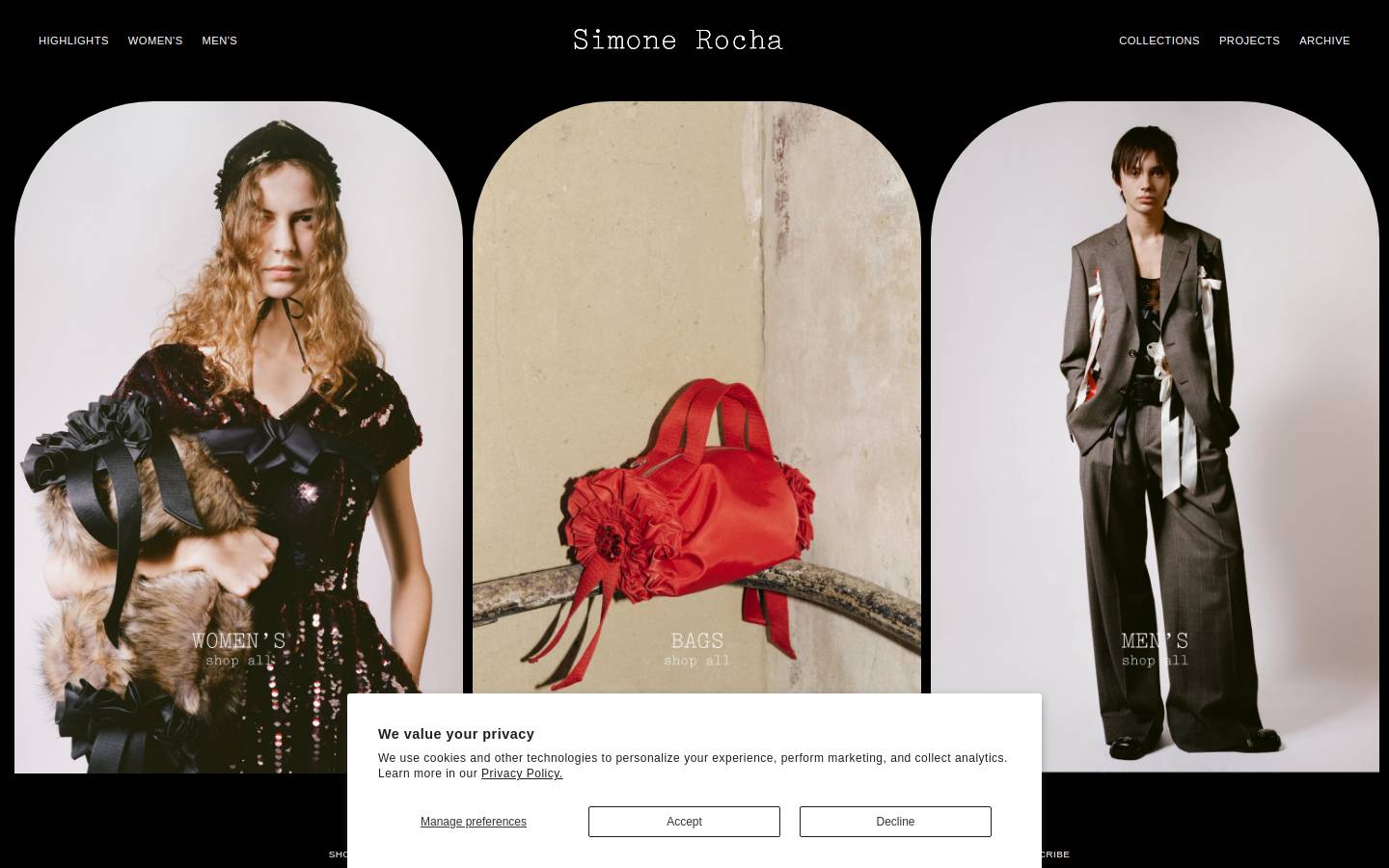 simonerocha.com homepage screenshot