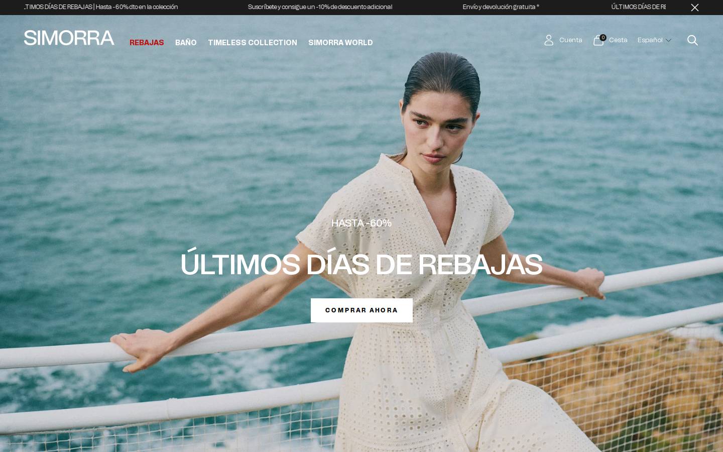 Simorra homepage screenshot