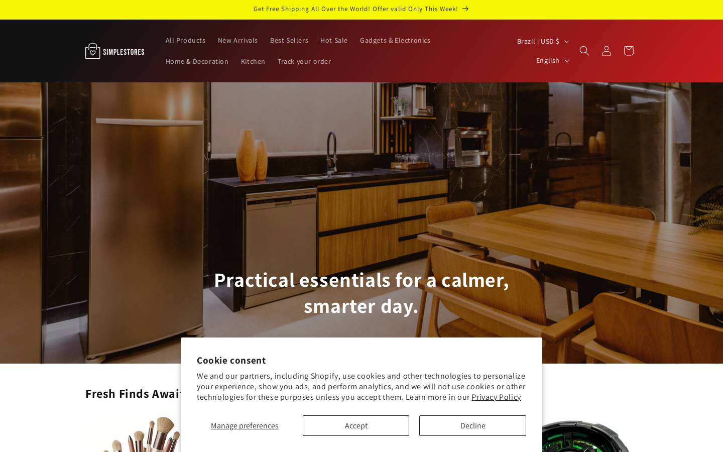 simple-stores.com homepage screenshot