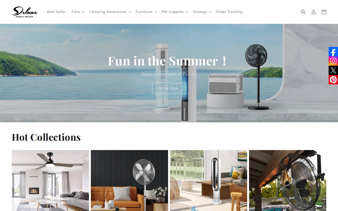 simpledeluxe.com homepage screenshot