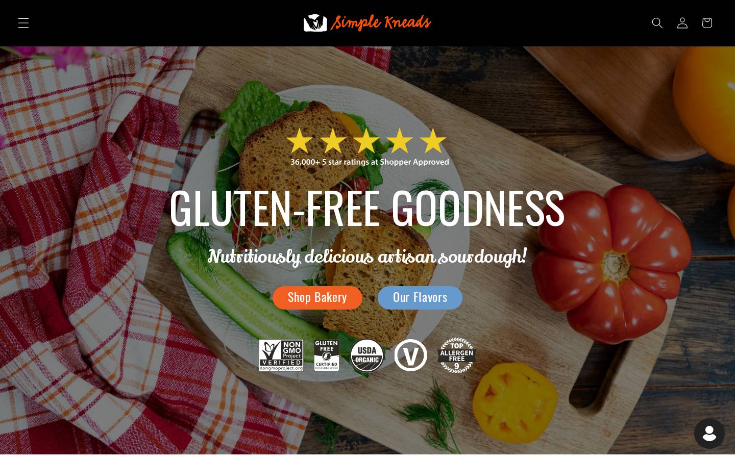simplekneads.com homepage screenshot