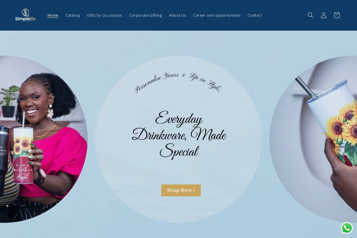 Simple Life Kenya homepage screenshot