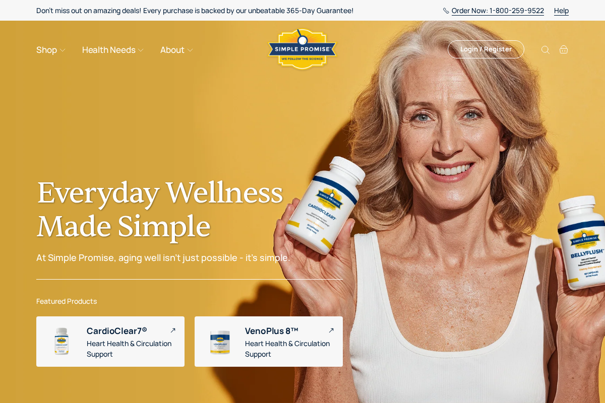 simplepromise.com homepage screenshot