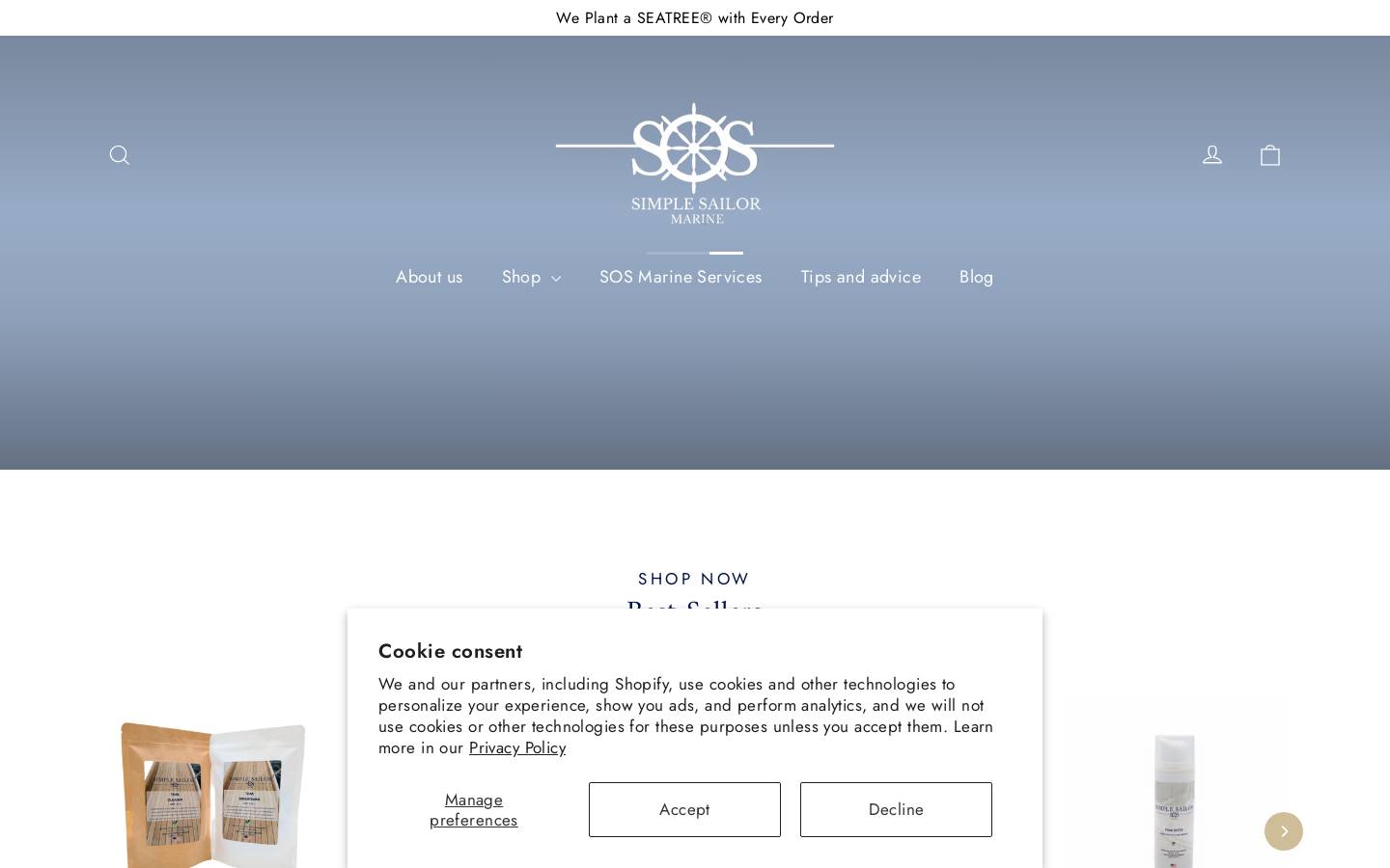 simplesailormarine.com homepage screenshot