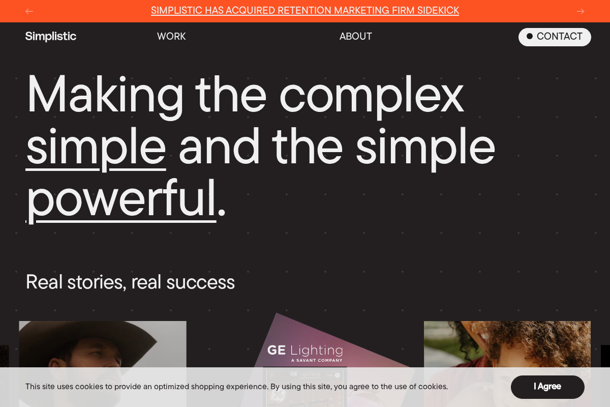 simplistic.com homepage screenshot