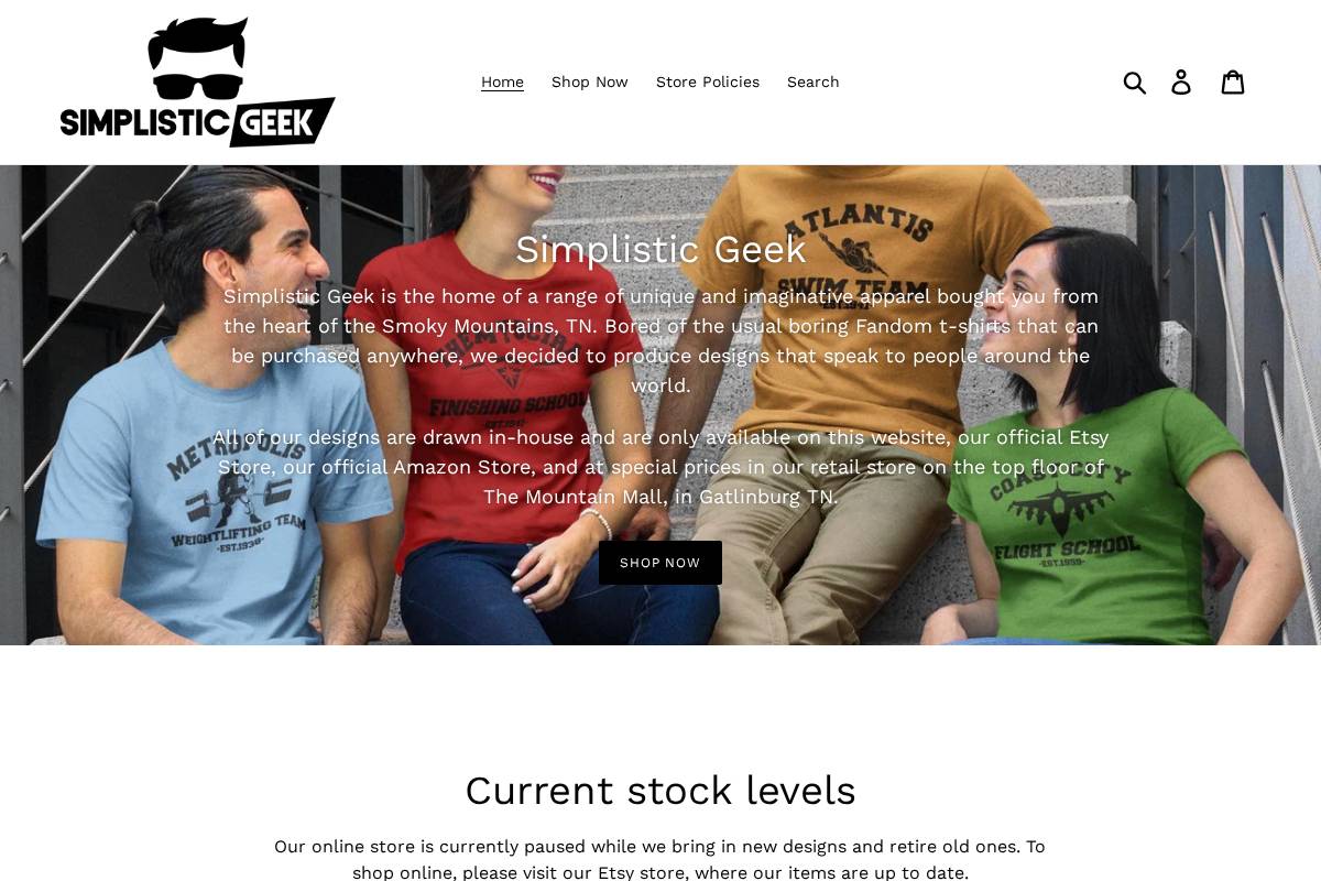 simplisticgeek.com homepage screenshot