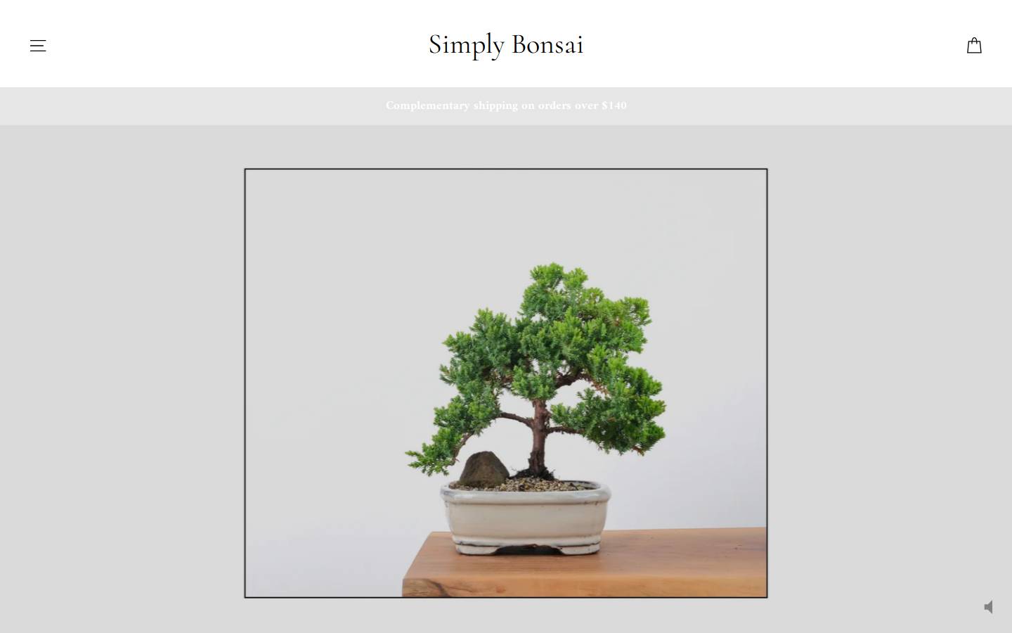 simplybonsai.co.nz homepage screenshot