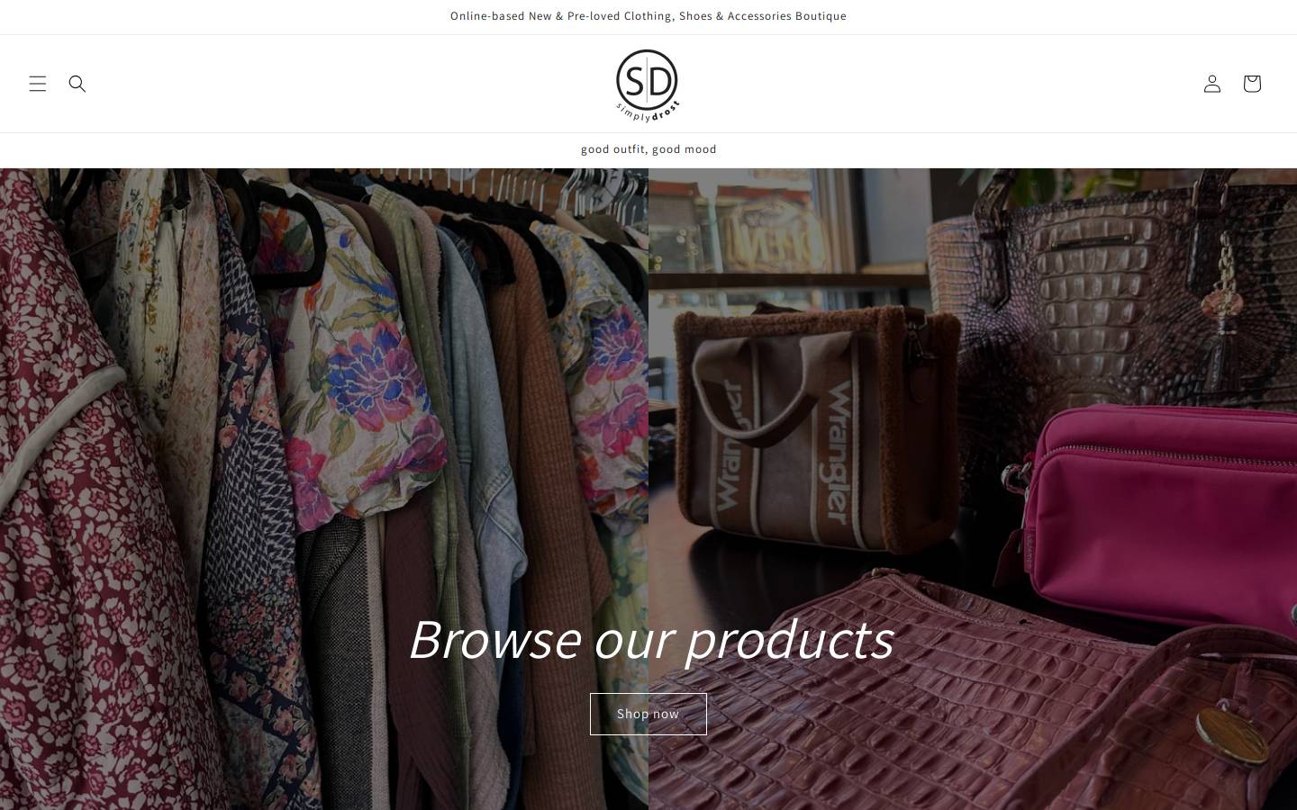 simplydrost.com homepage screenshot