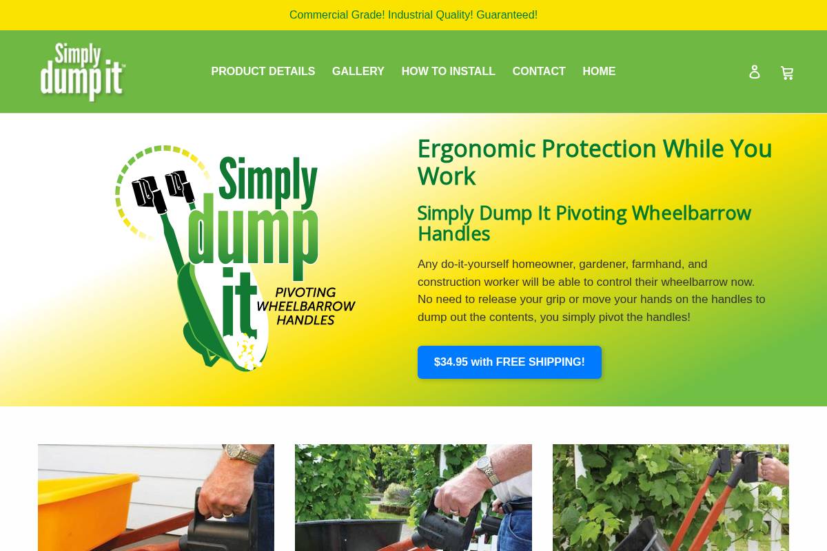 simplydumpit.com homepage screenshot