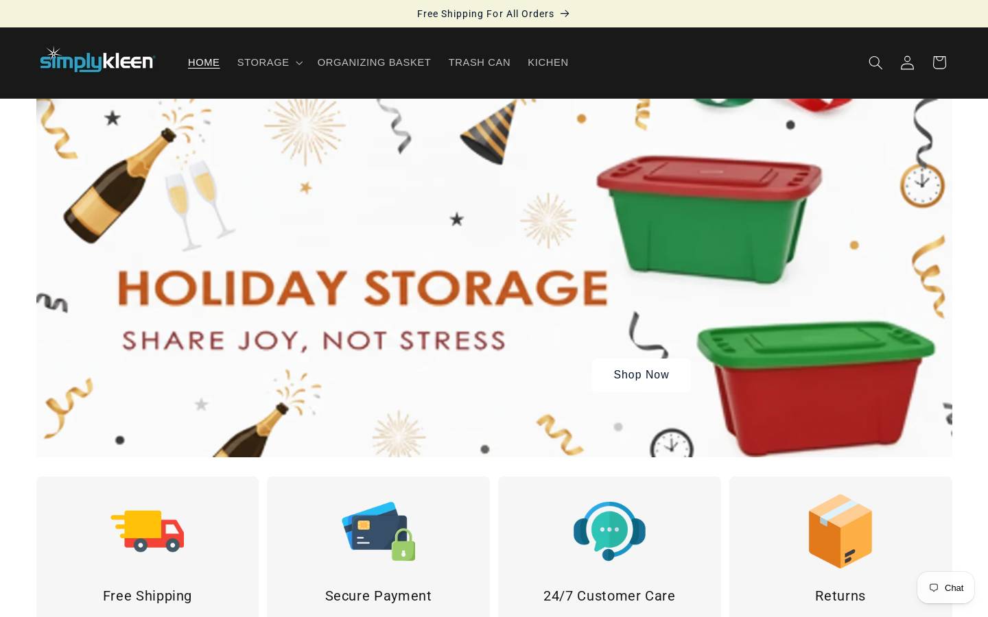 simplykleen.com homepage screenshot