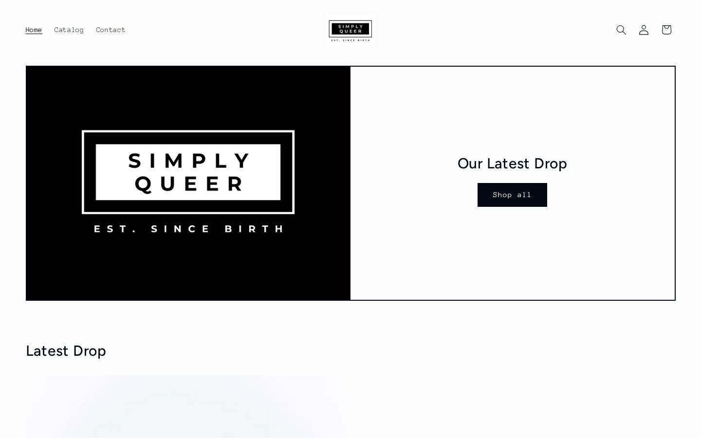 simplyqueer.co homepage screenshot