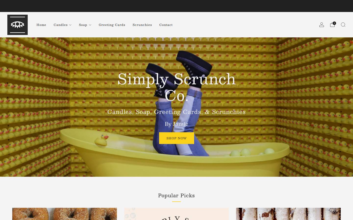 simplyscrunch.com homepage screenshot