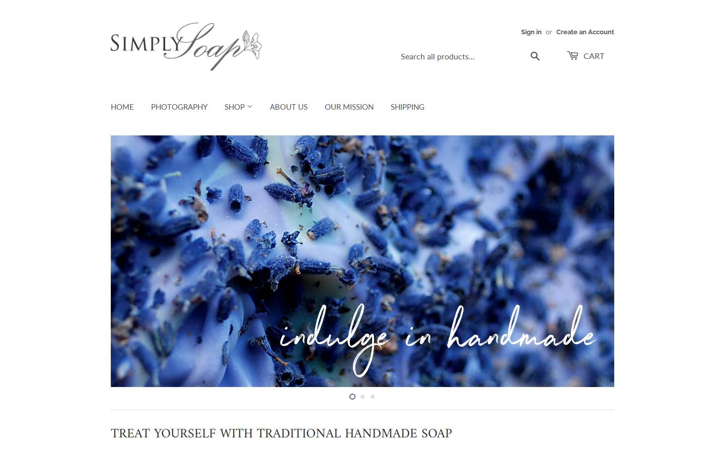 simplysoap.com.au homepage screenshot