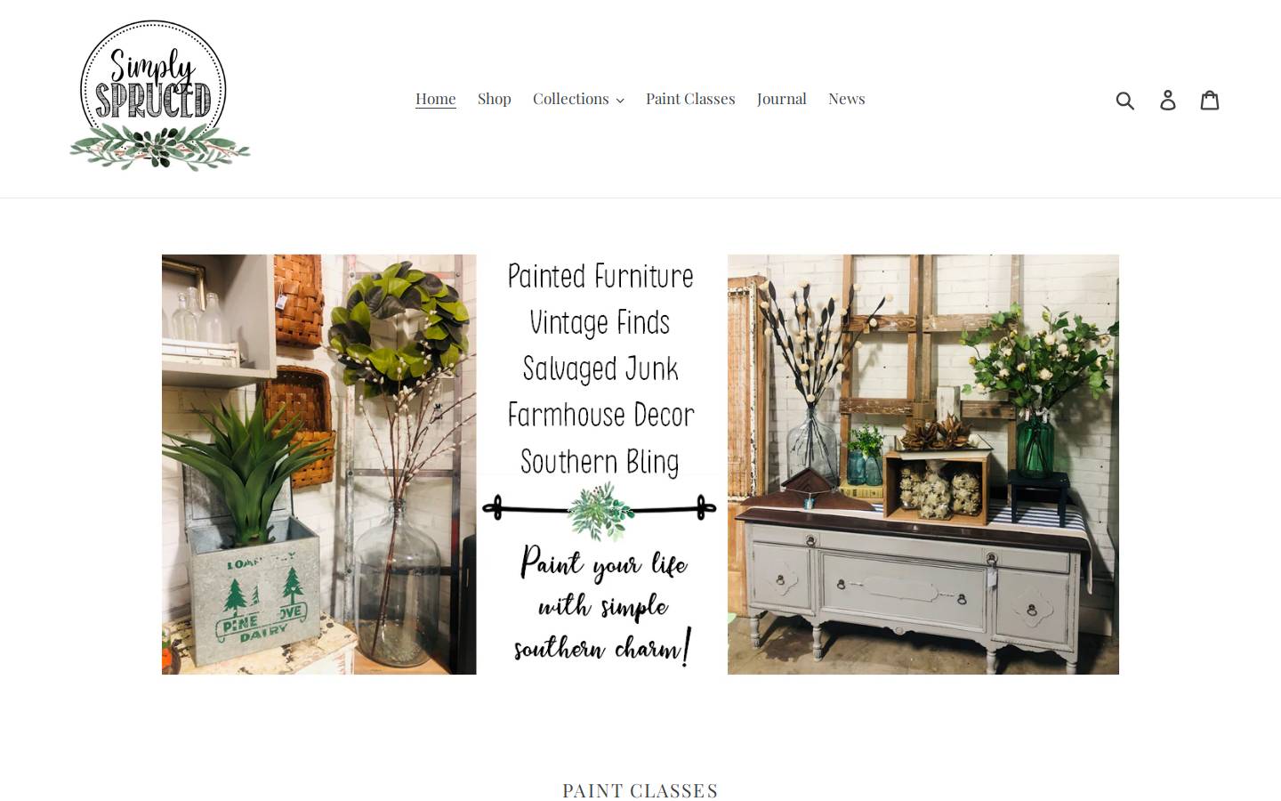 simplysprucedtx.com homepage screenshot