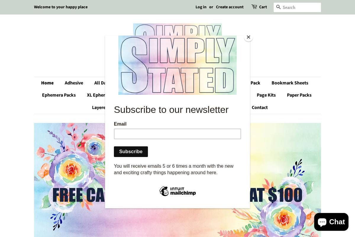 simplystateddesign.ca homepage screenshot