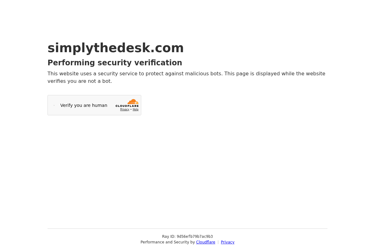 simplythedesk.com homepage screenshot