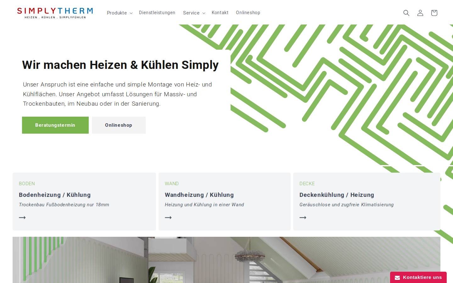 simplytherm.com homepage screenshot