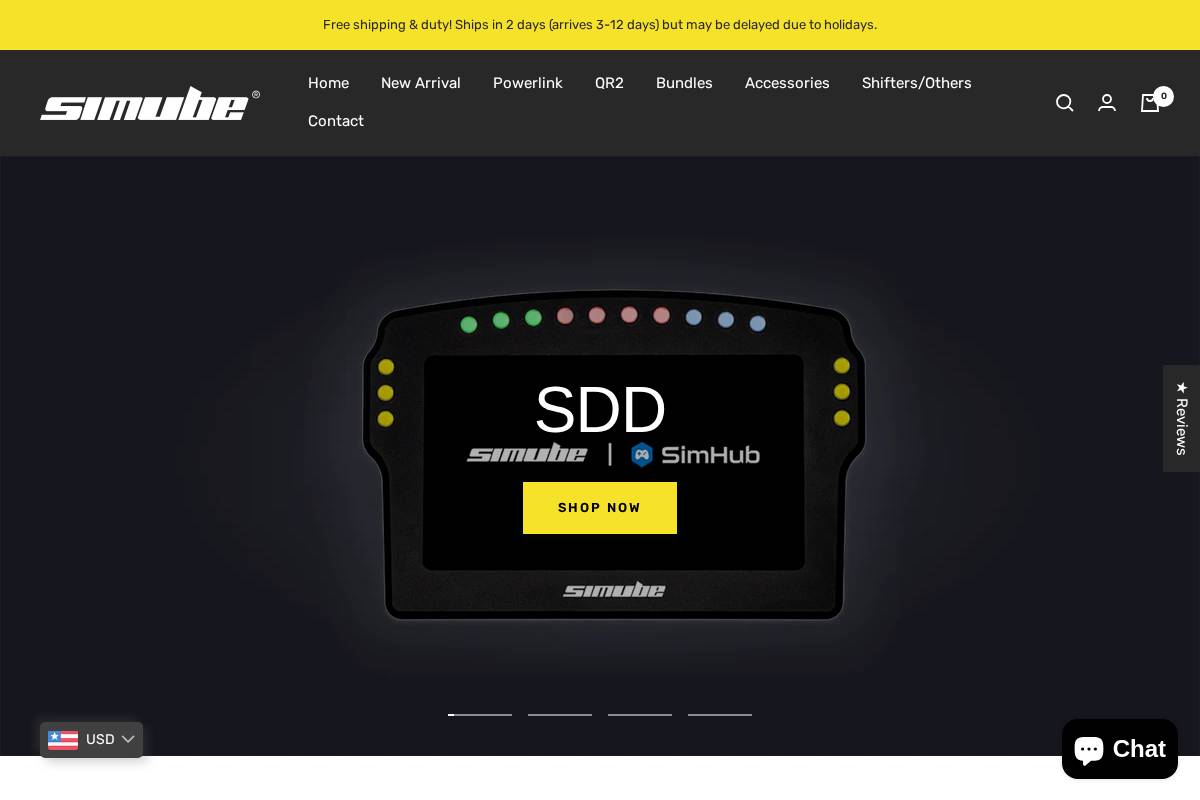 Simube homepage screenshot