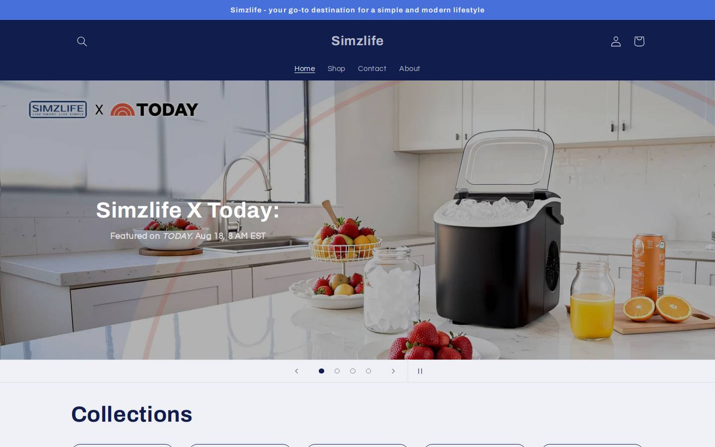 simzlife.com homepage screenshot