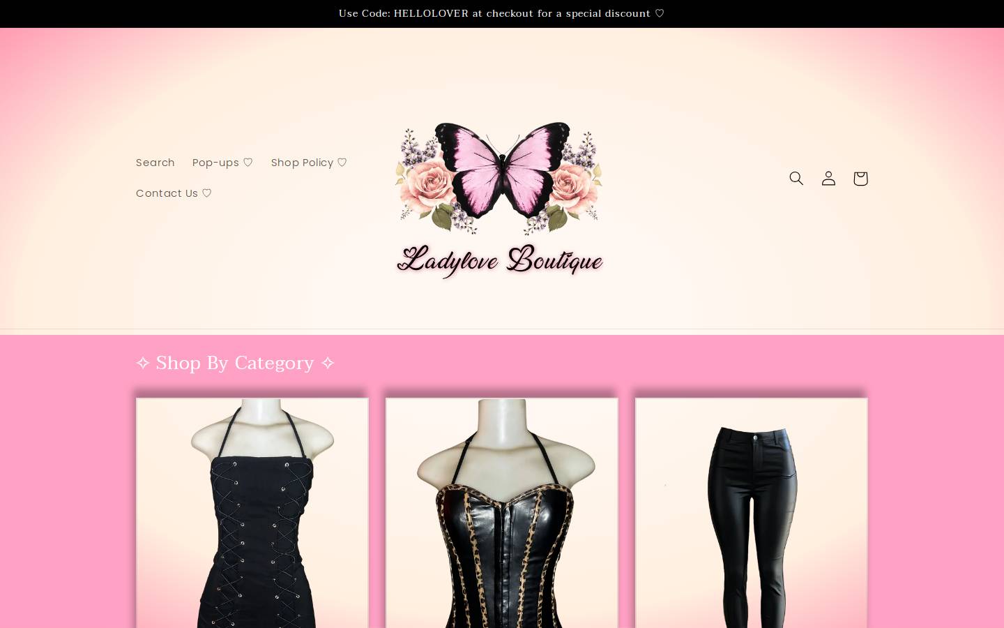 sincerelyladylove.com homepage screenshot