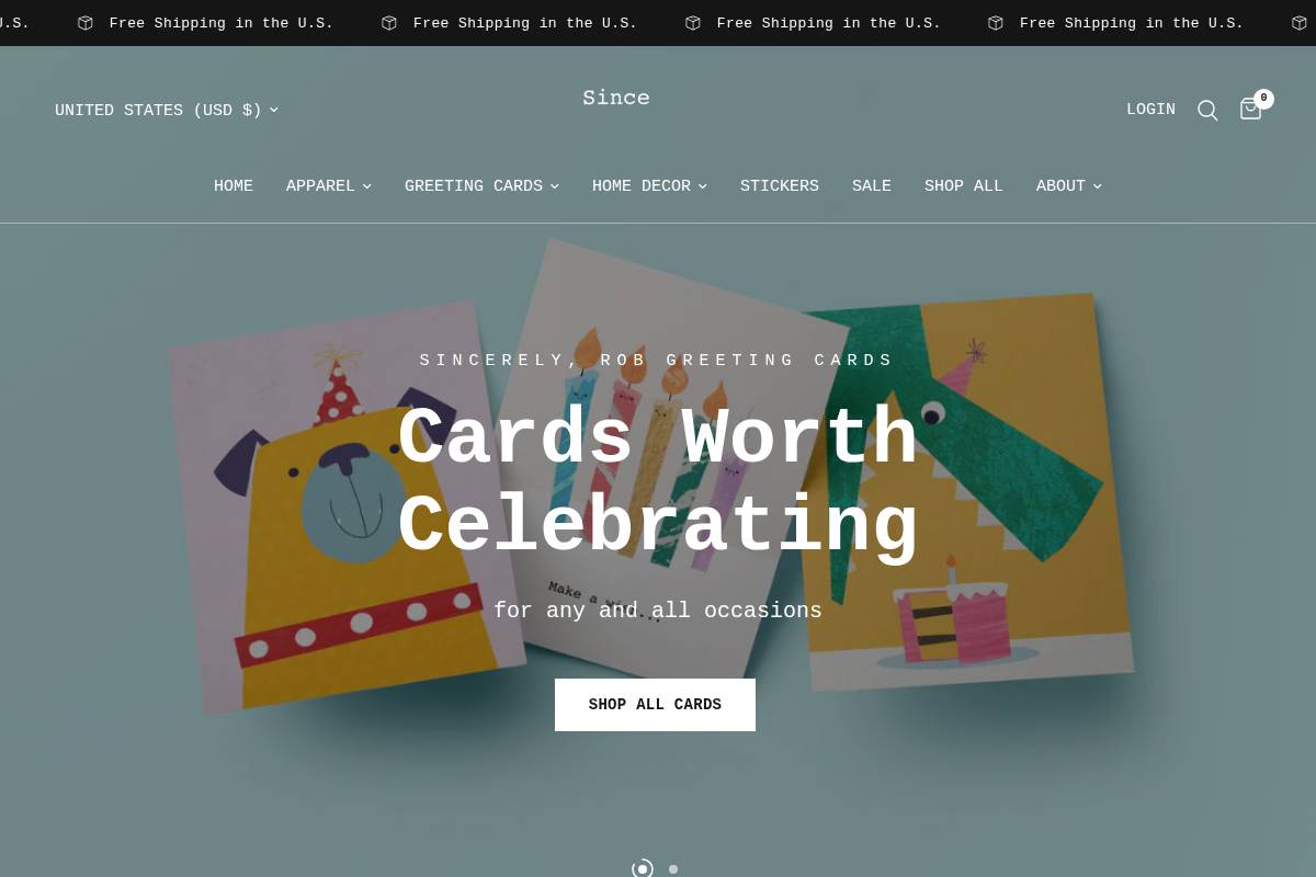 sincerelyrob.com homepage screenshot