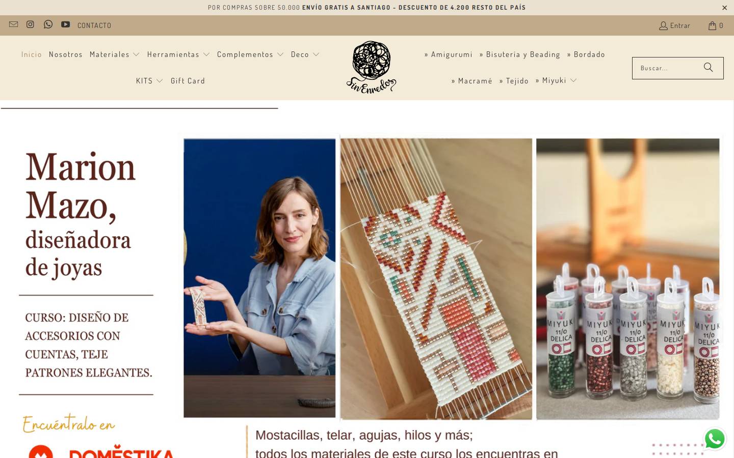 sinenredos.cl homepage screenshot