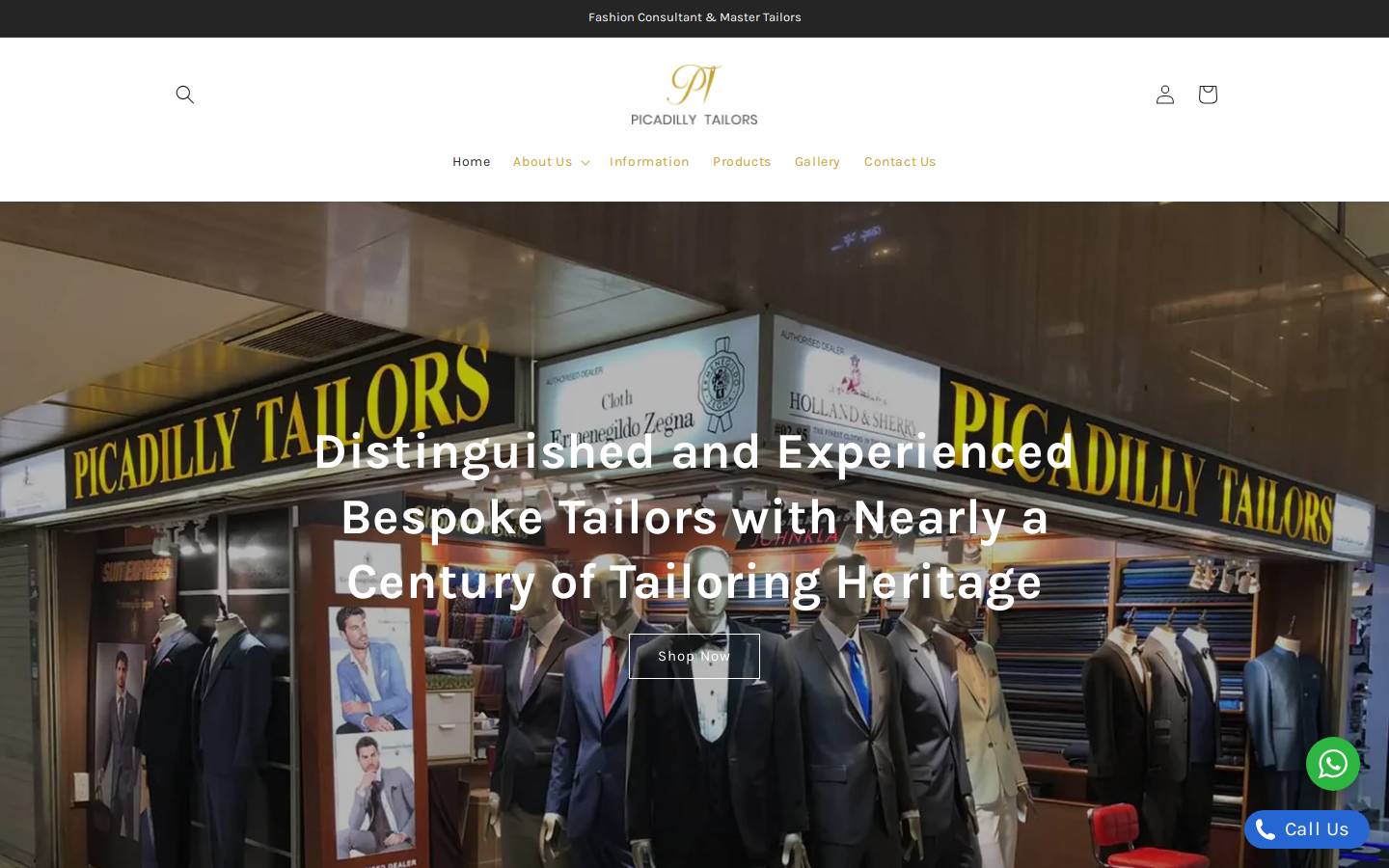 singaporesuits.com homepage screenshot
