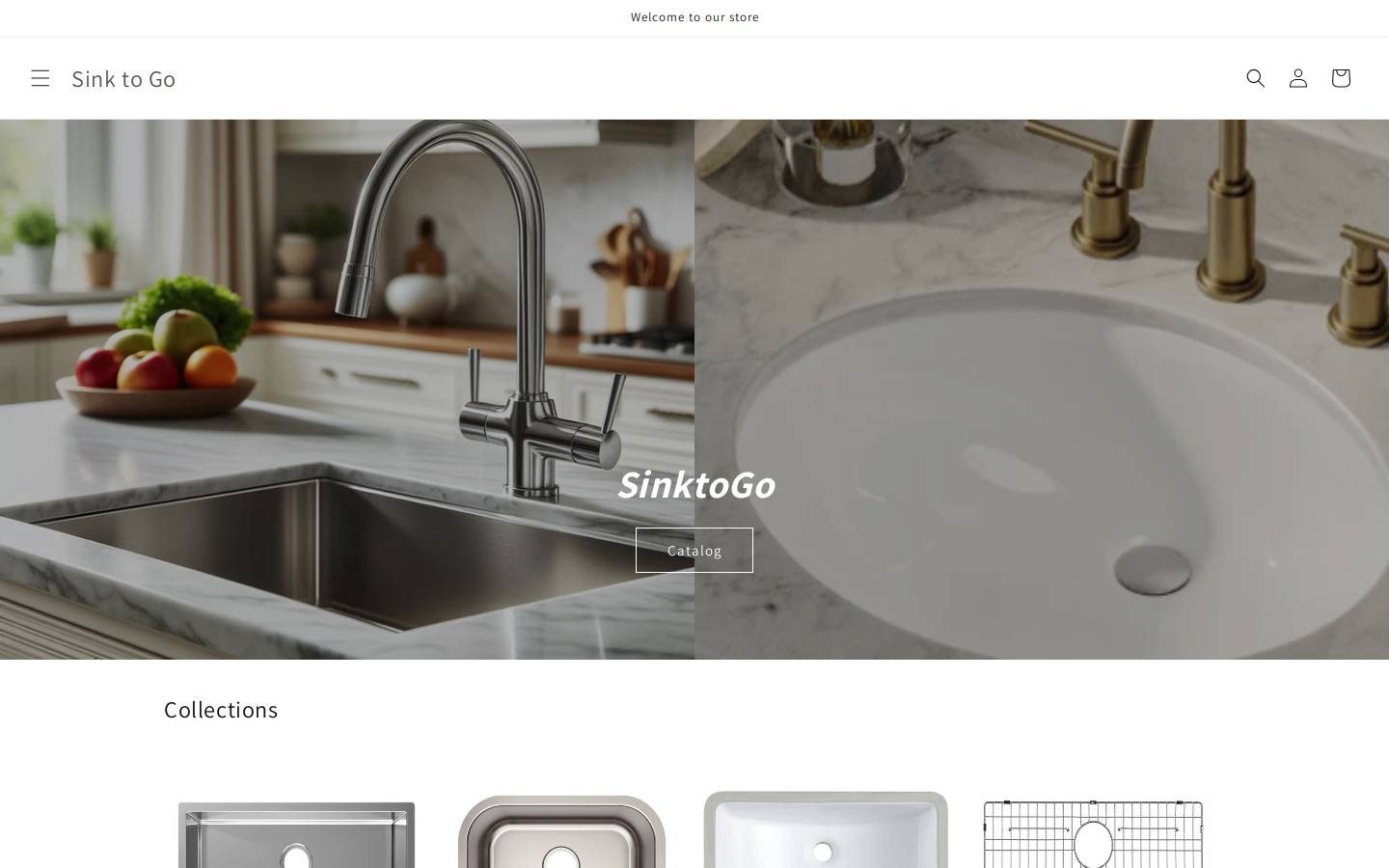 sinktogo.com homepage screenshot
