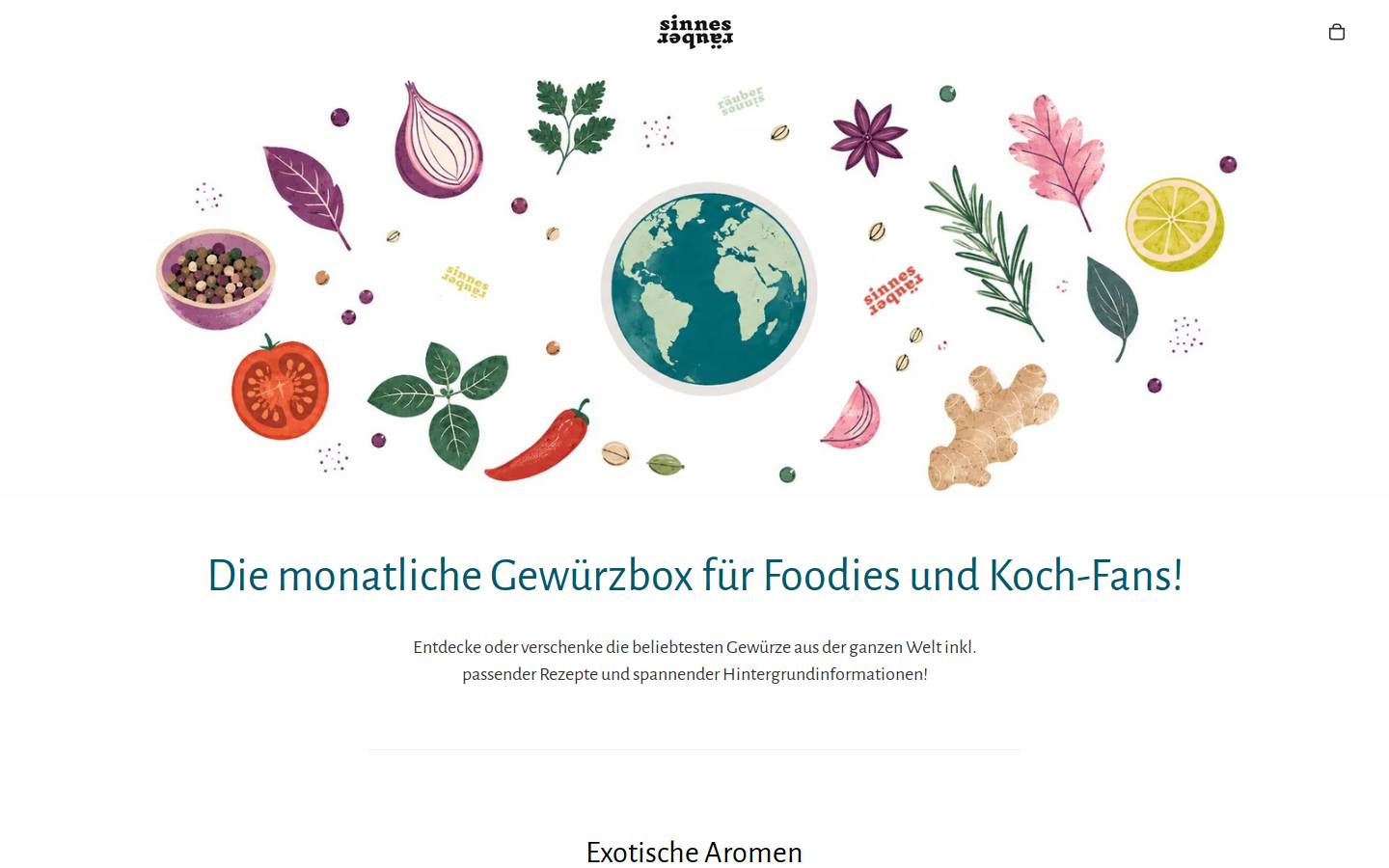 sinnesraeuber.com homepage screenshot