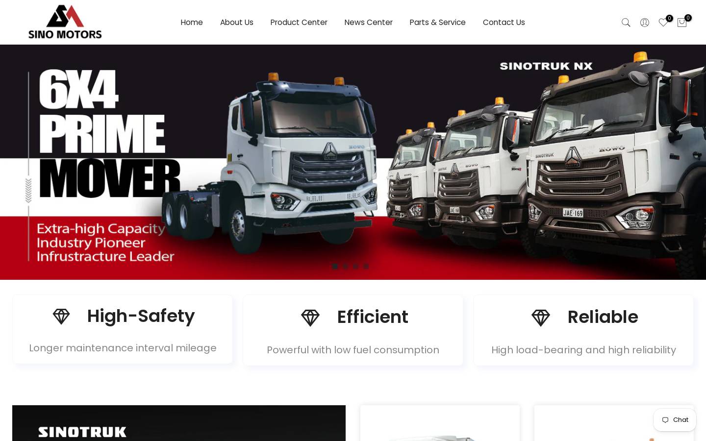 sinomotorspng.com homepage screenshot