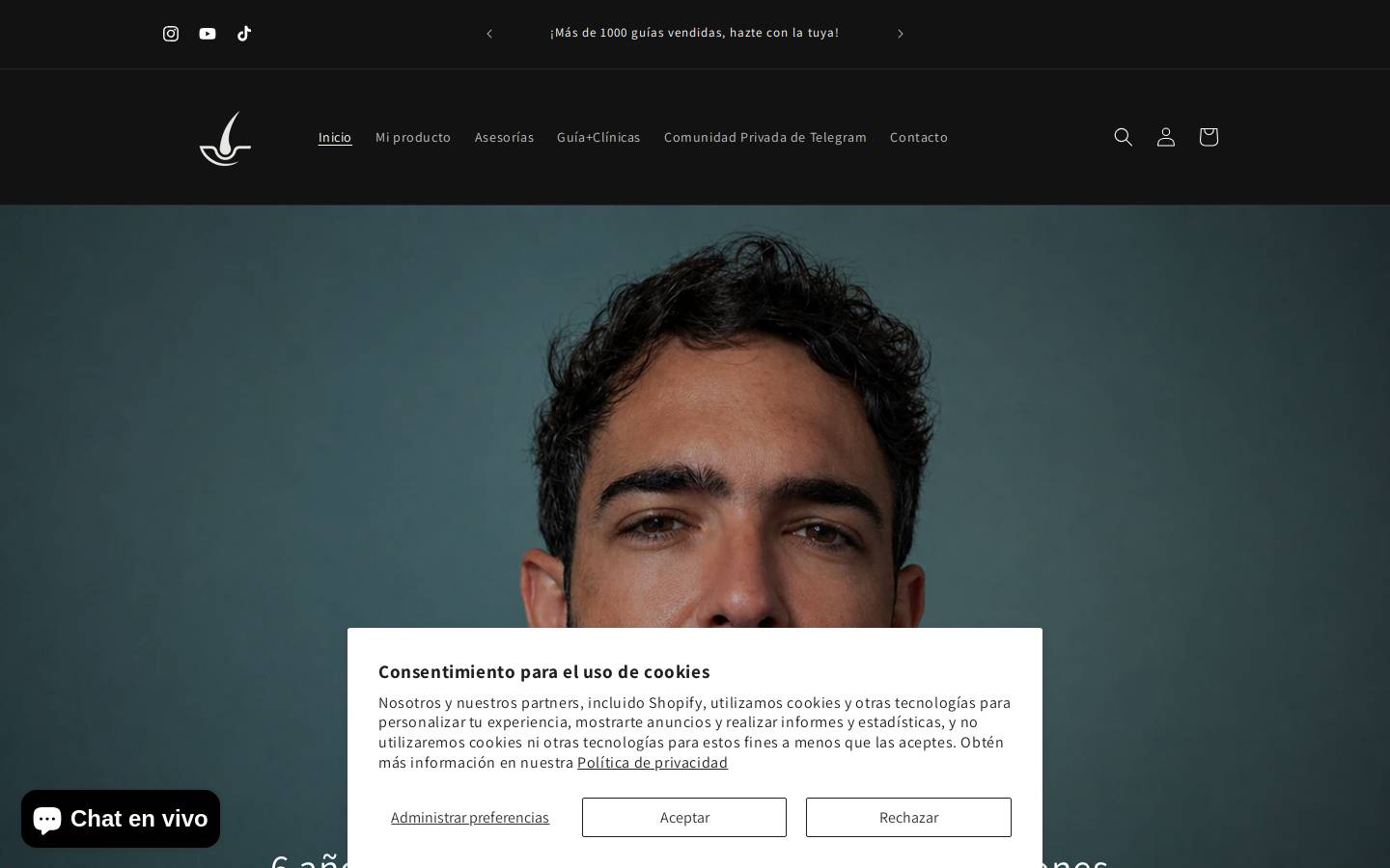 sinpelopantene.com homepage screenshot