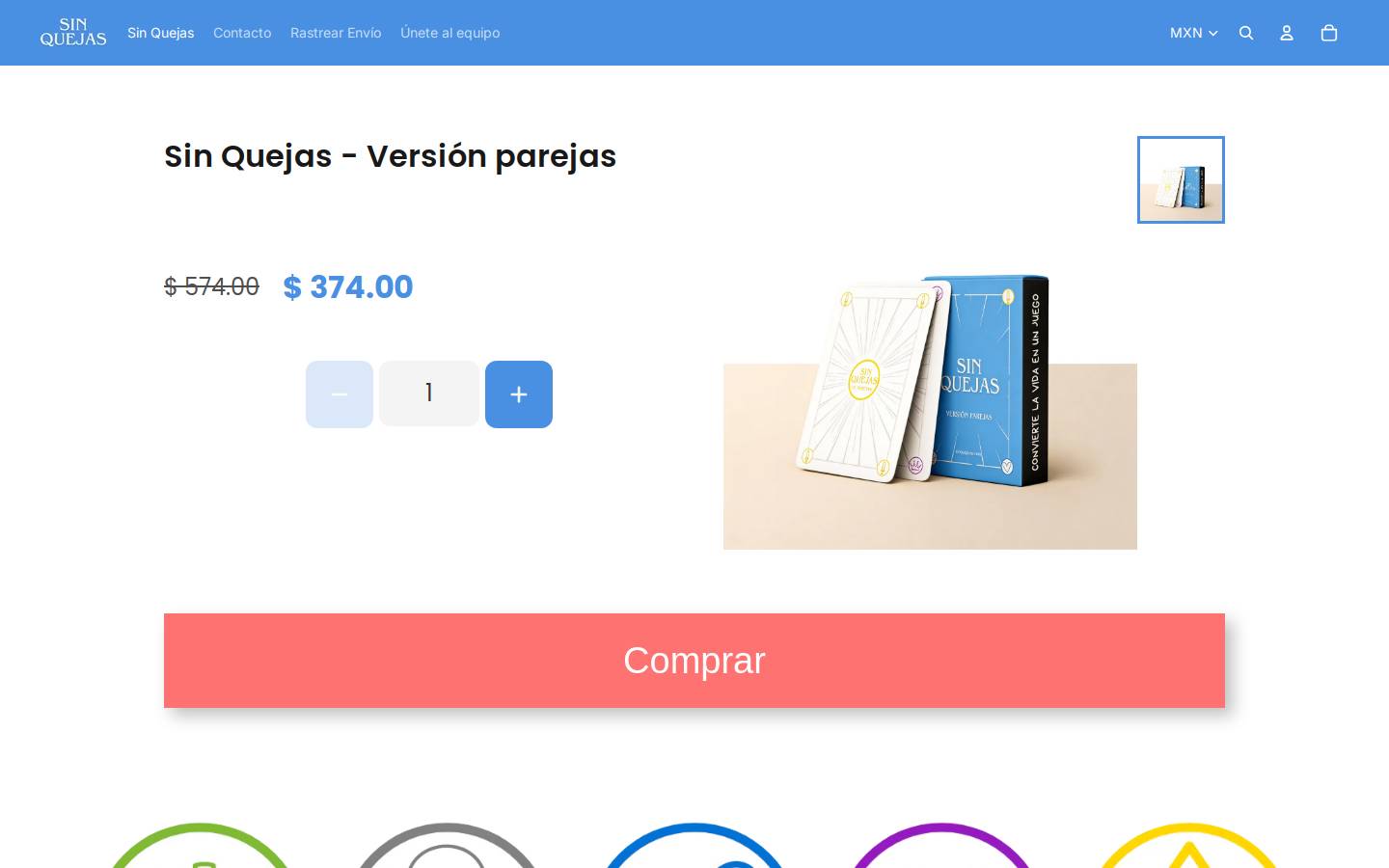 sinquejarse.com homepage screenshot