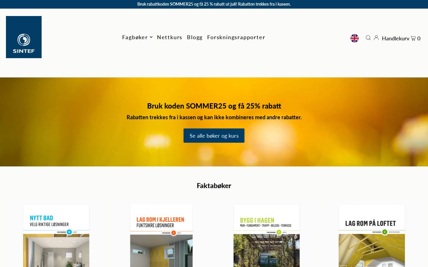 sintefbok.no homepage screenshot