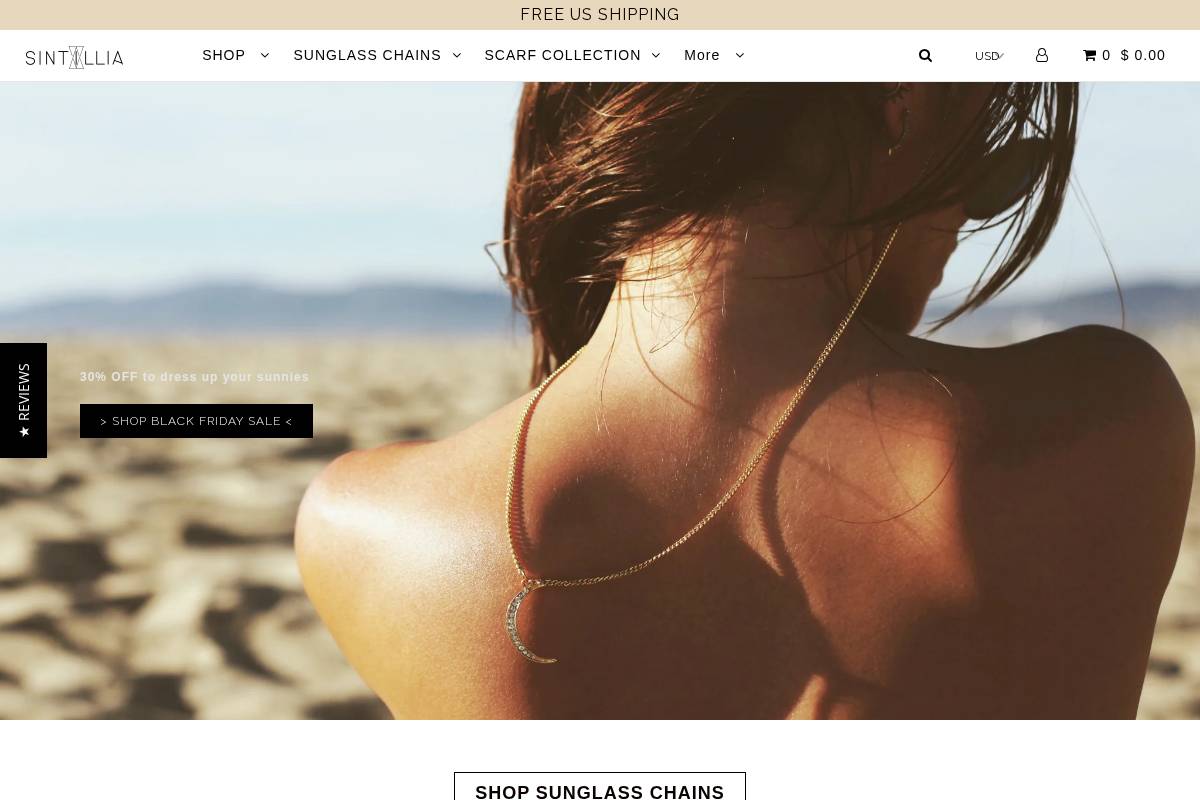 sintillia.com homepage screenshot