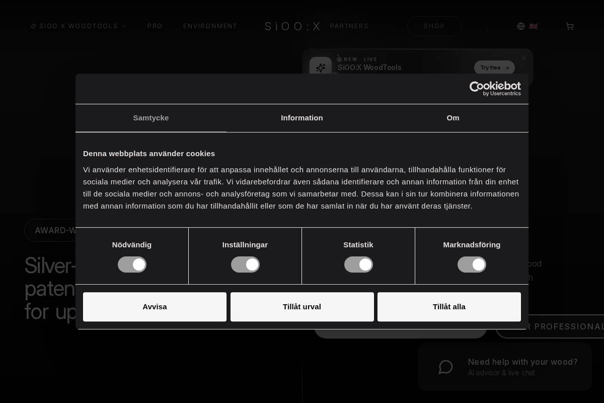Sioox homepage screenshot