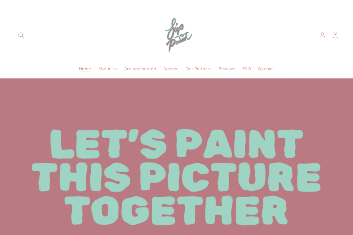 sipnpaintrotterdam.nl homepage screenshot