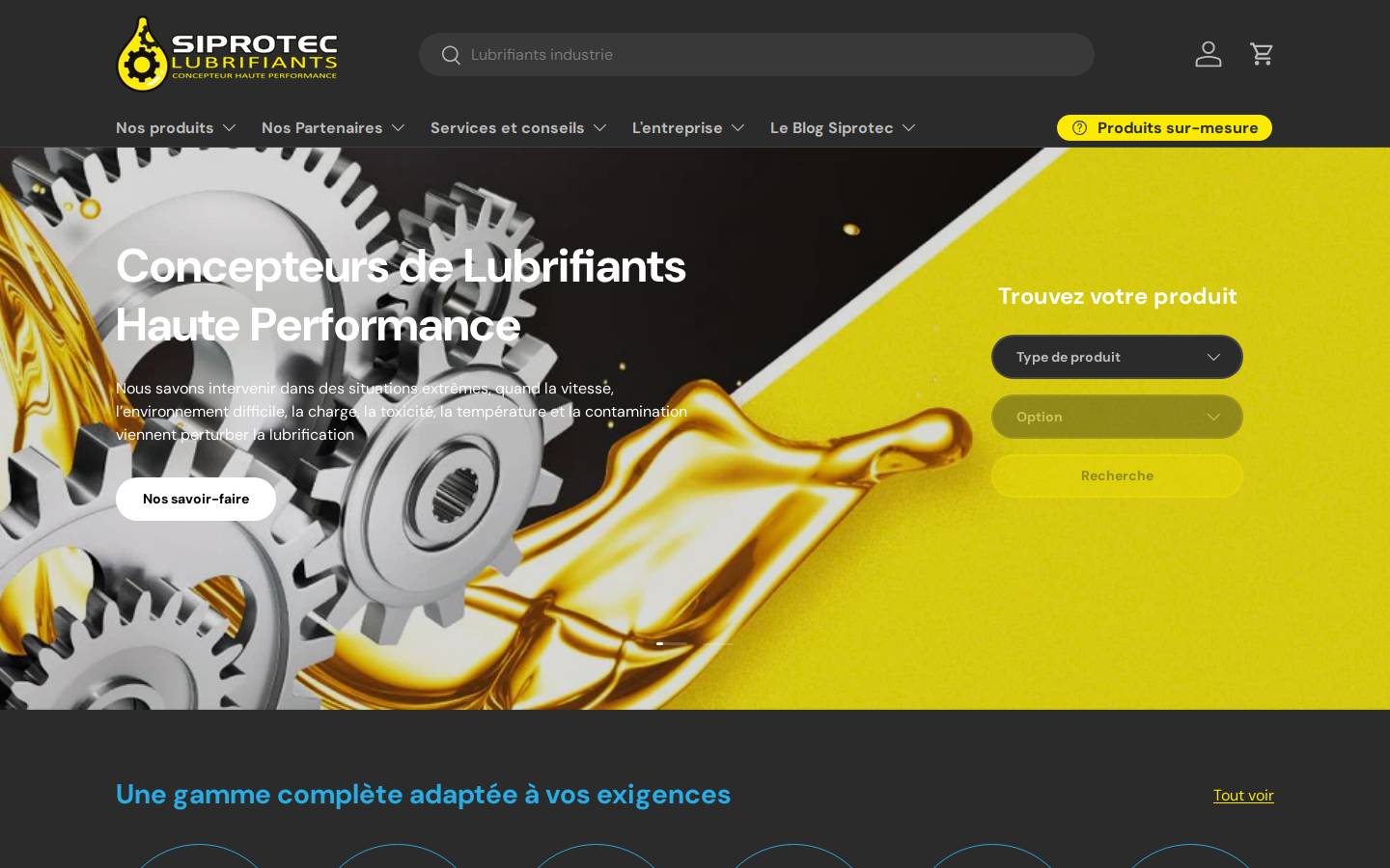 siprotec.fr homepage screenshot
