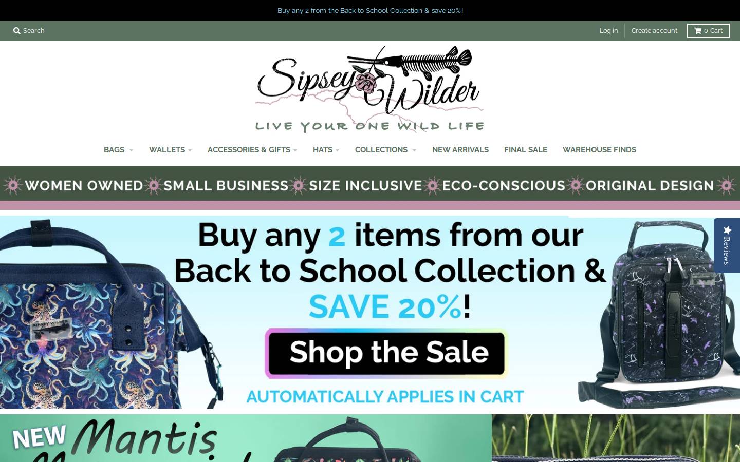 sipseywilder.com homepage screenshot