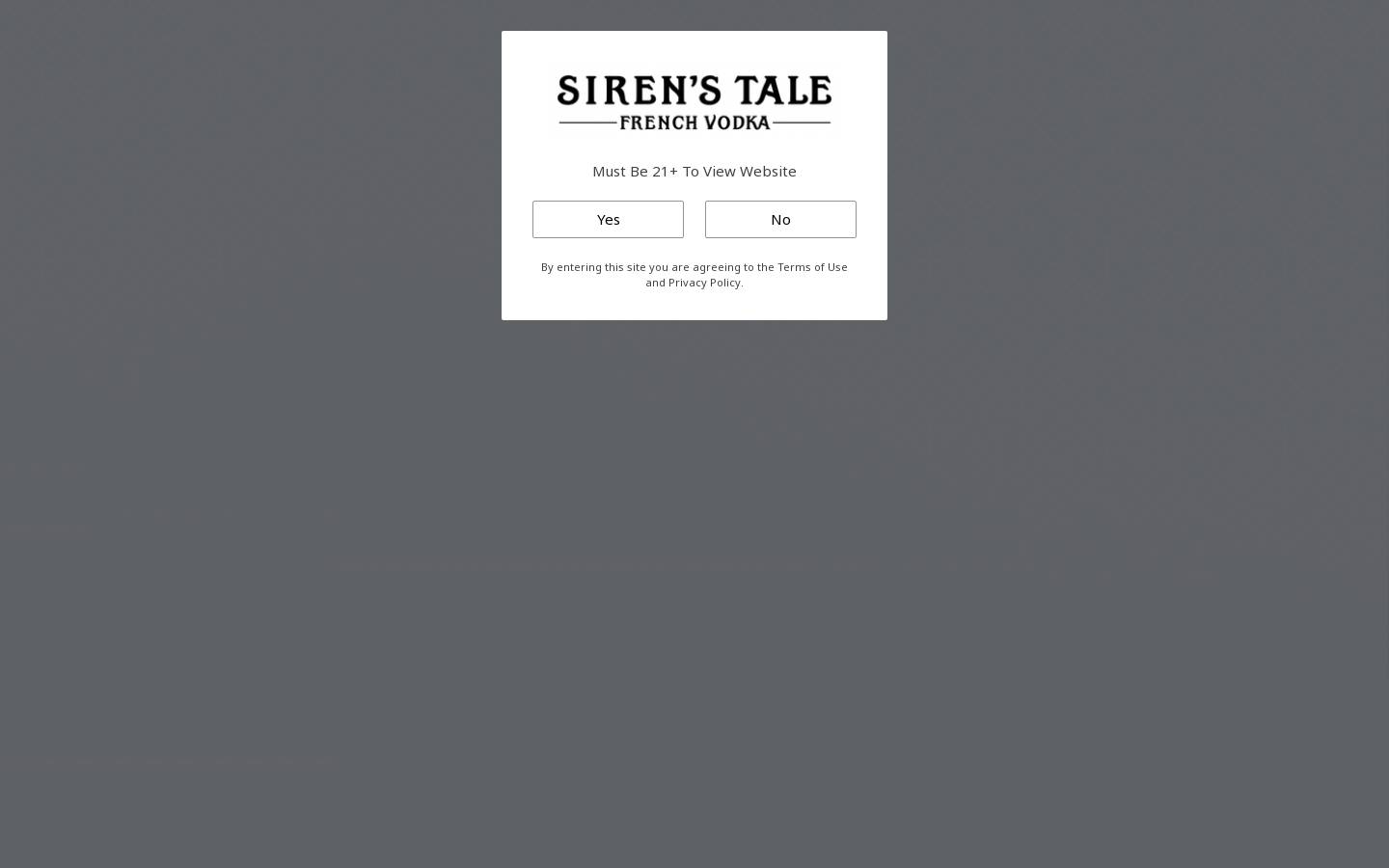 sirenstalevodka.com homepage screenshot