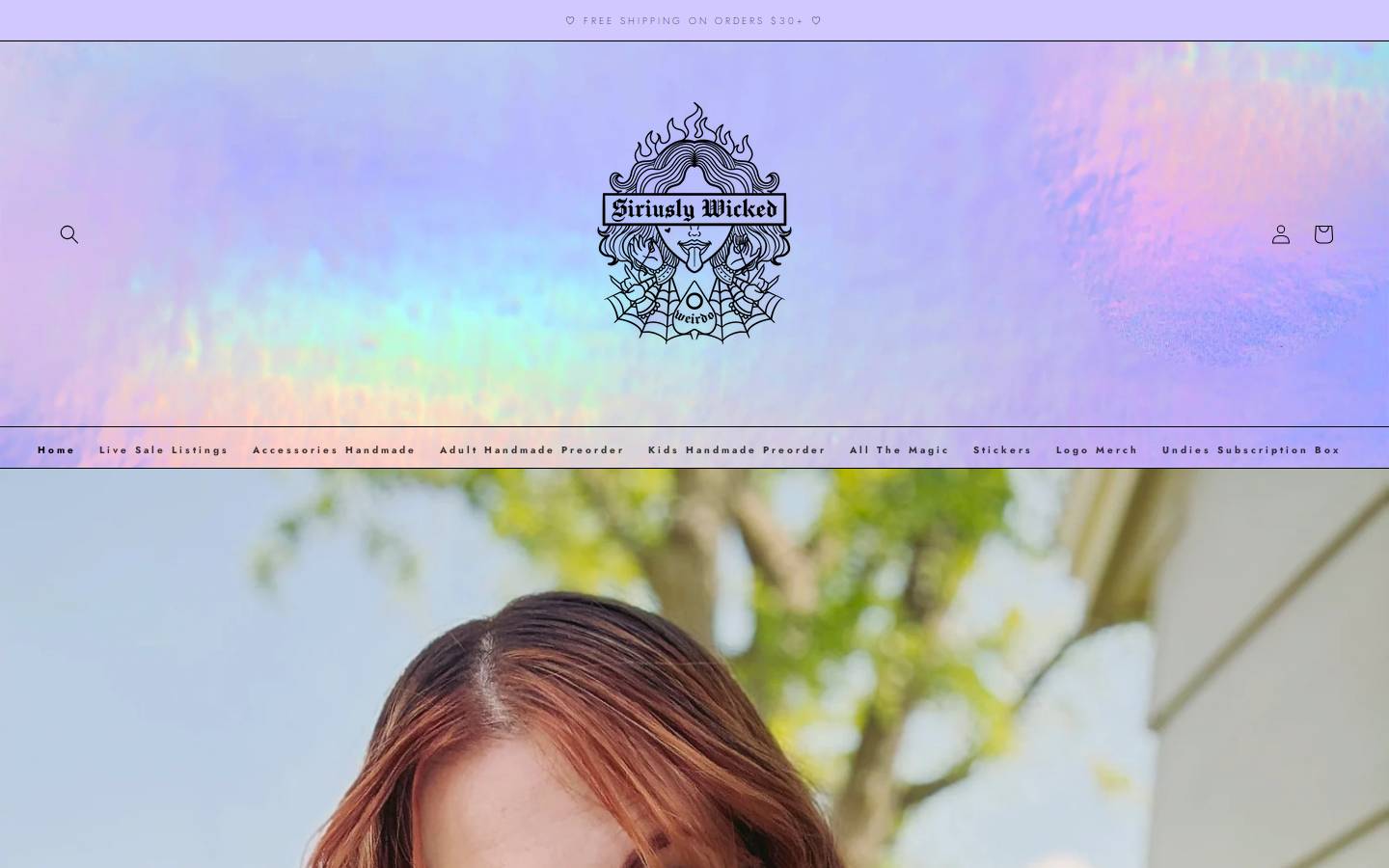 siriuslywicked.com homepage screenshot