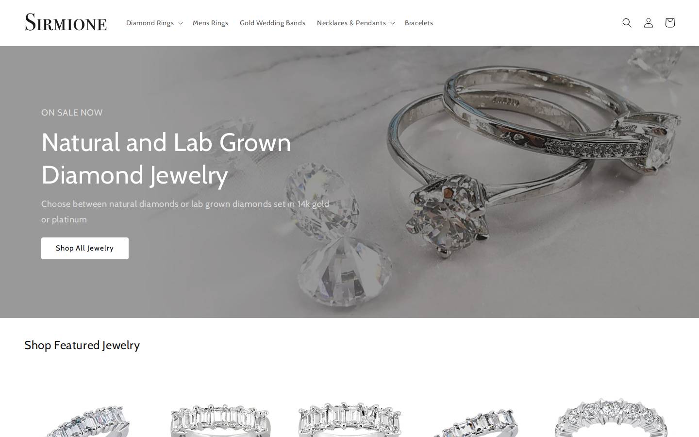 sirmionejewelry.com homepage screenshot