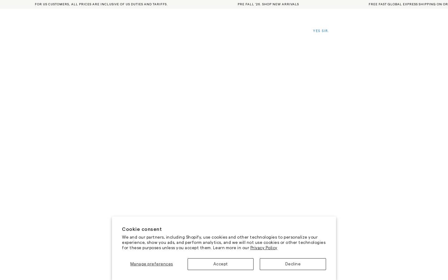 SIR the label homepage screenshot
