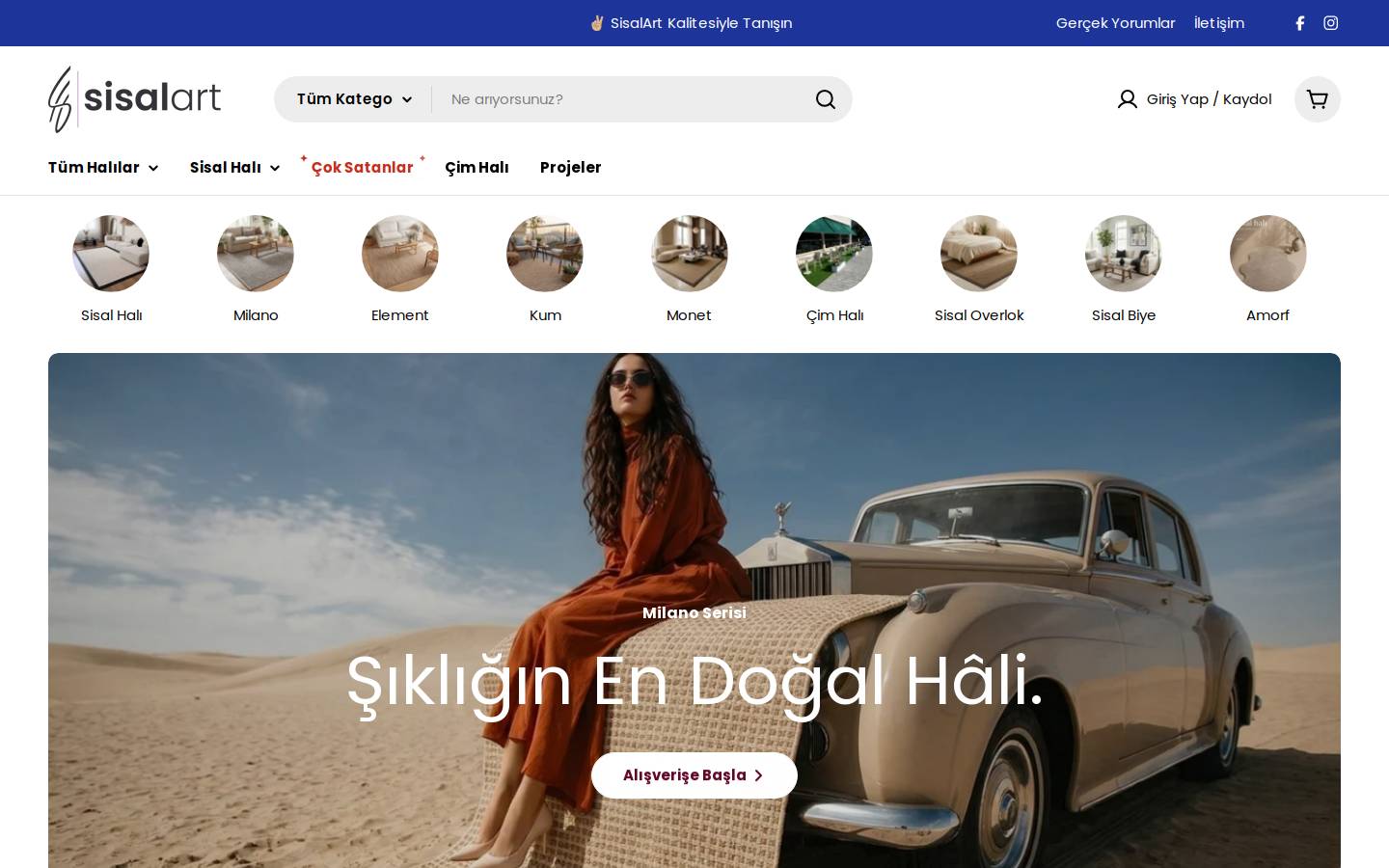 sisalart.com homepage screenshot