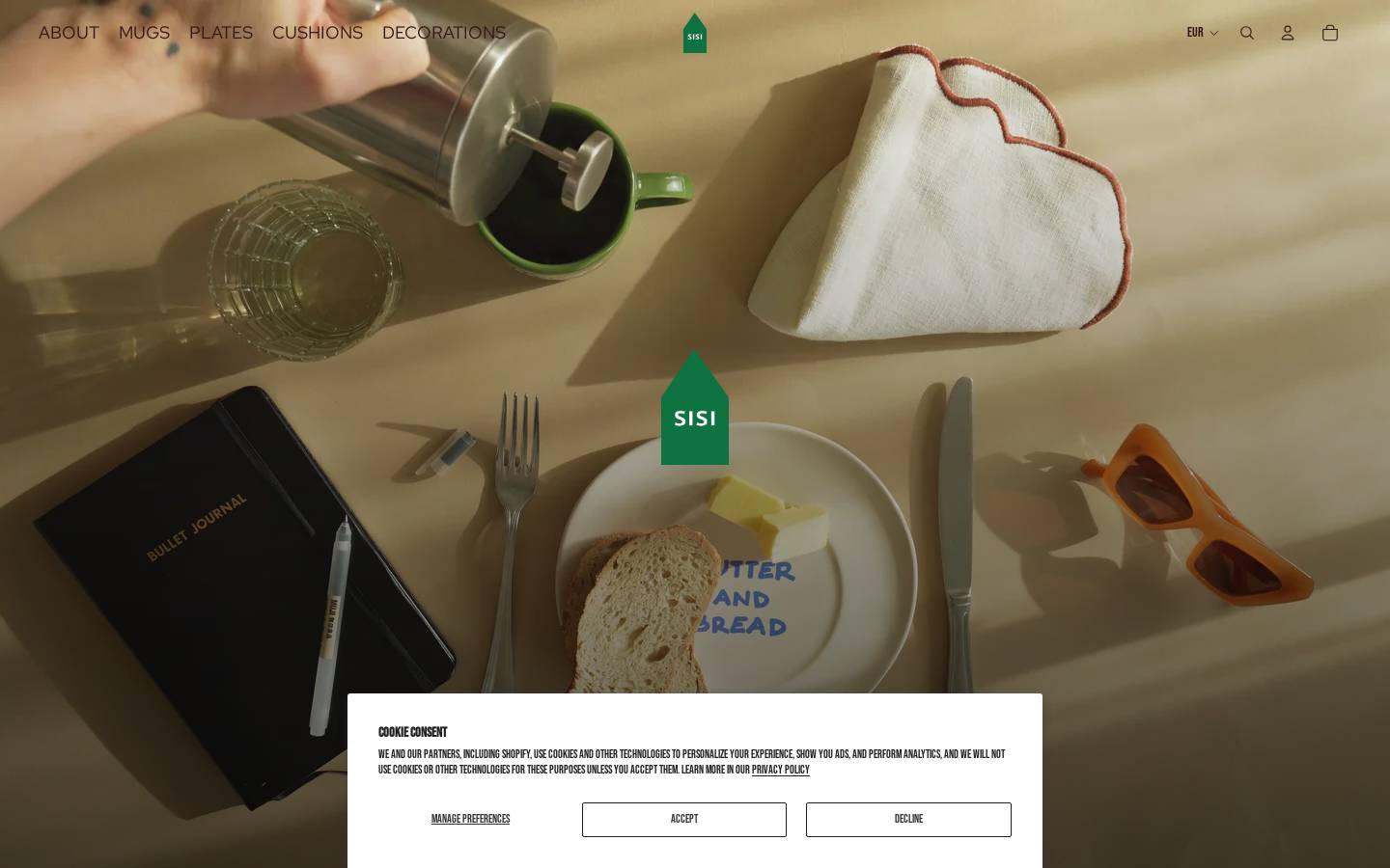 sisishop.eu homepage screenshot