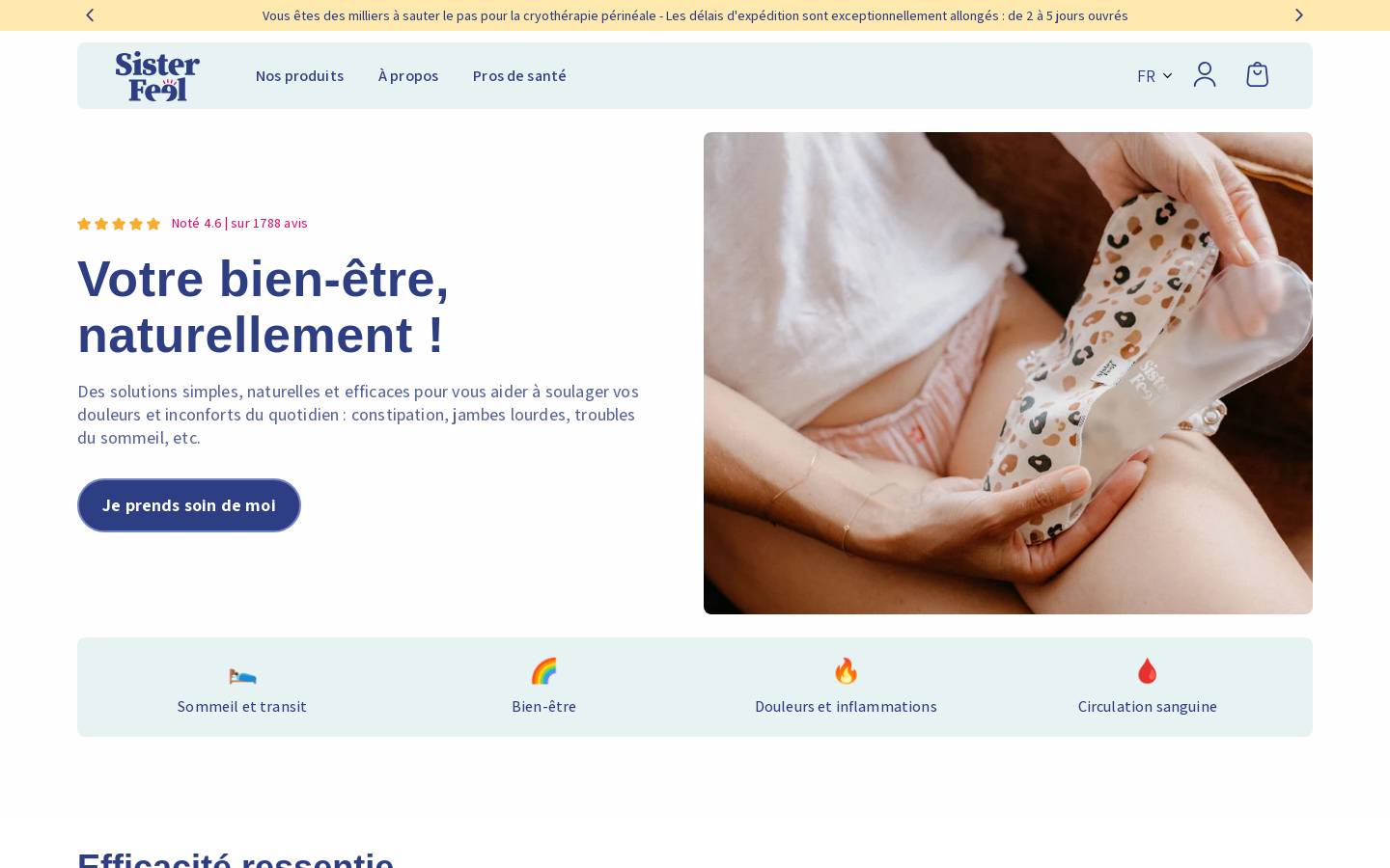 sisterfeel.fr homepage screenshot