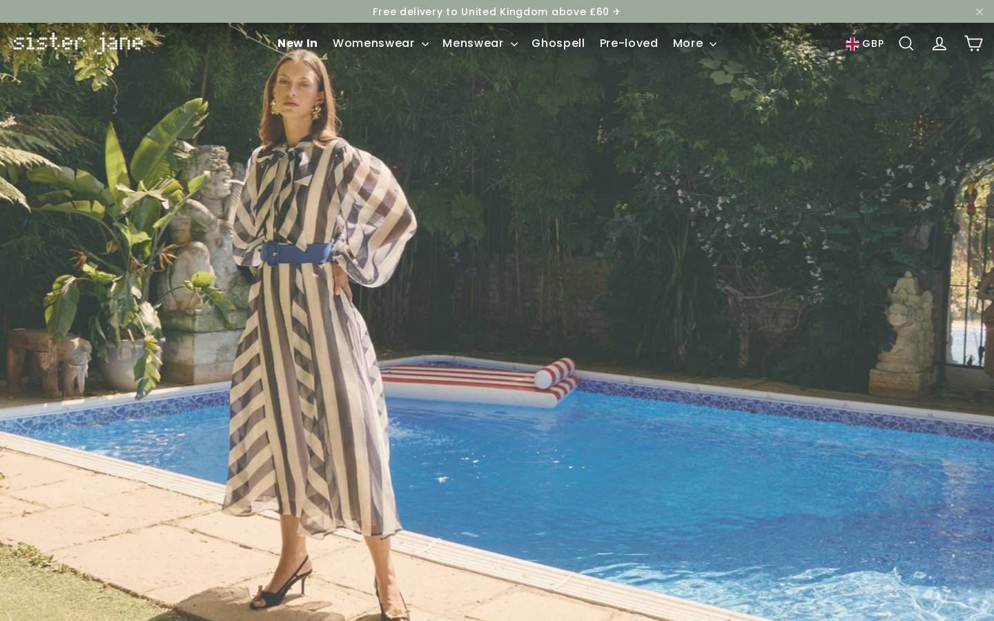 Sister Jane homepage screenshot