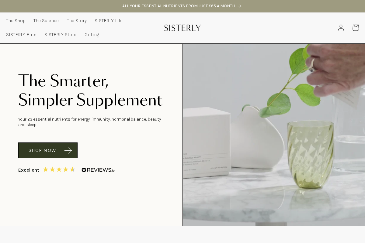 Sisterlylab homepage screenshot