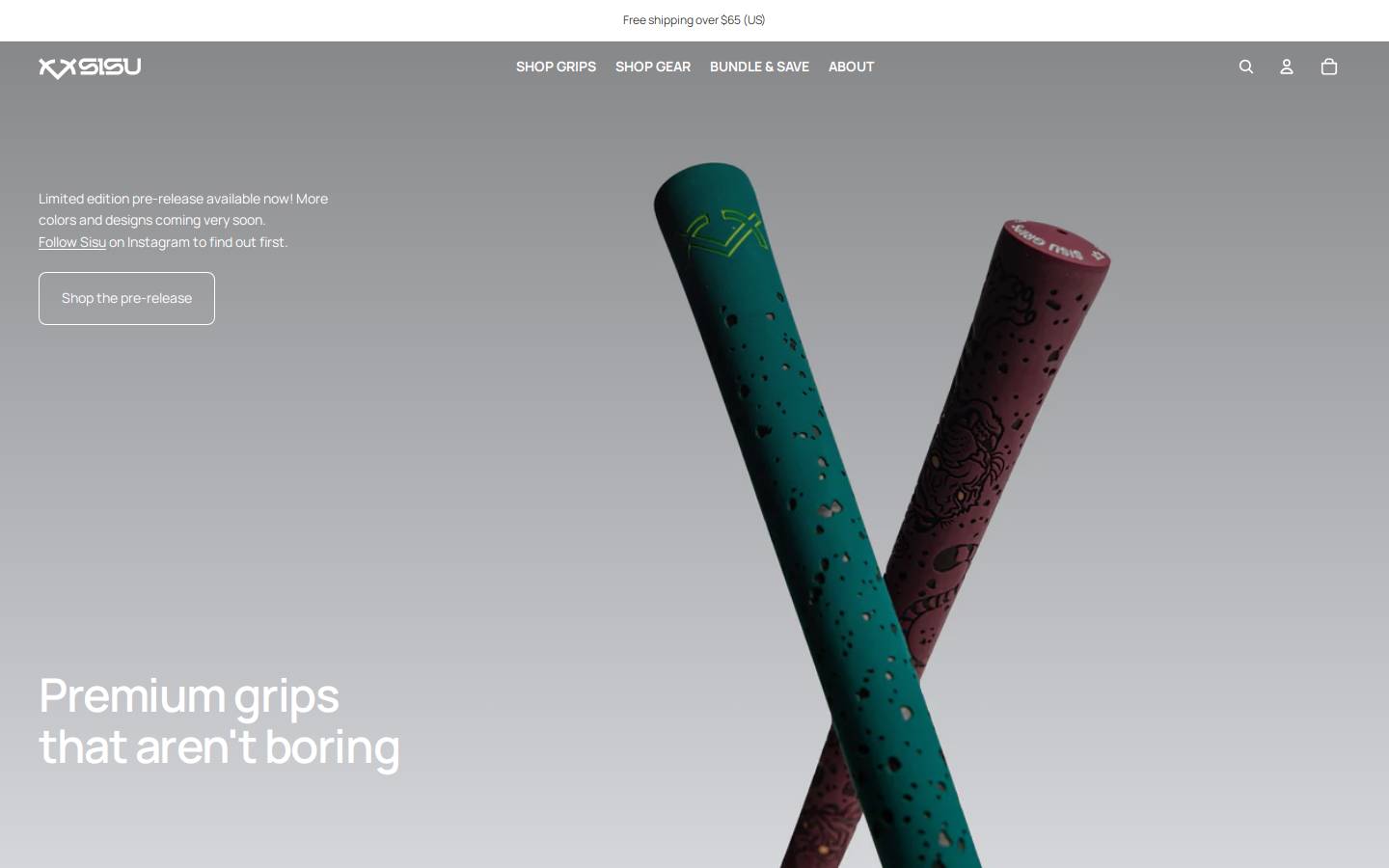 sisugrips.com homepage screenshot