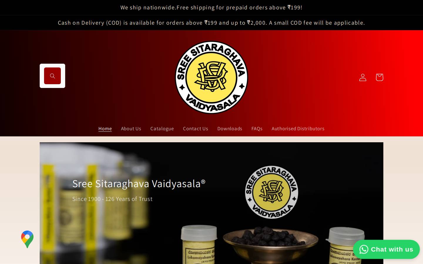 sitaraghava.com homepage screenshot